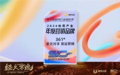 奥运营销策略成效显著，361°获懒熊体育年度
